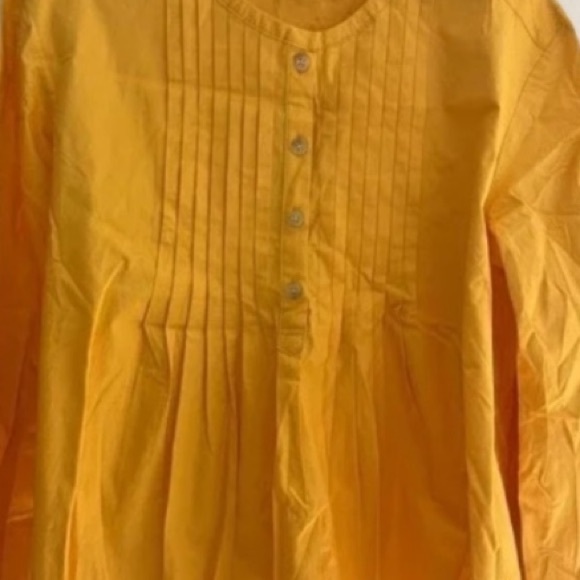 10 Crosby Gathered Derek Lam Pintucked Cotton Poplin Blouse Size 4 - Picture 8 of 11